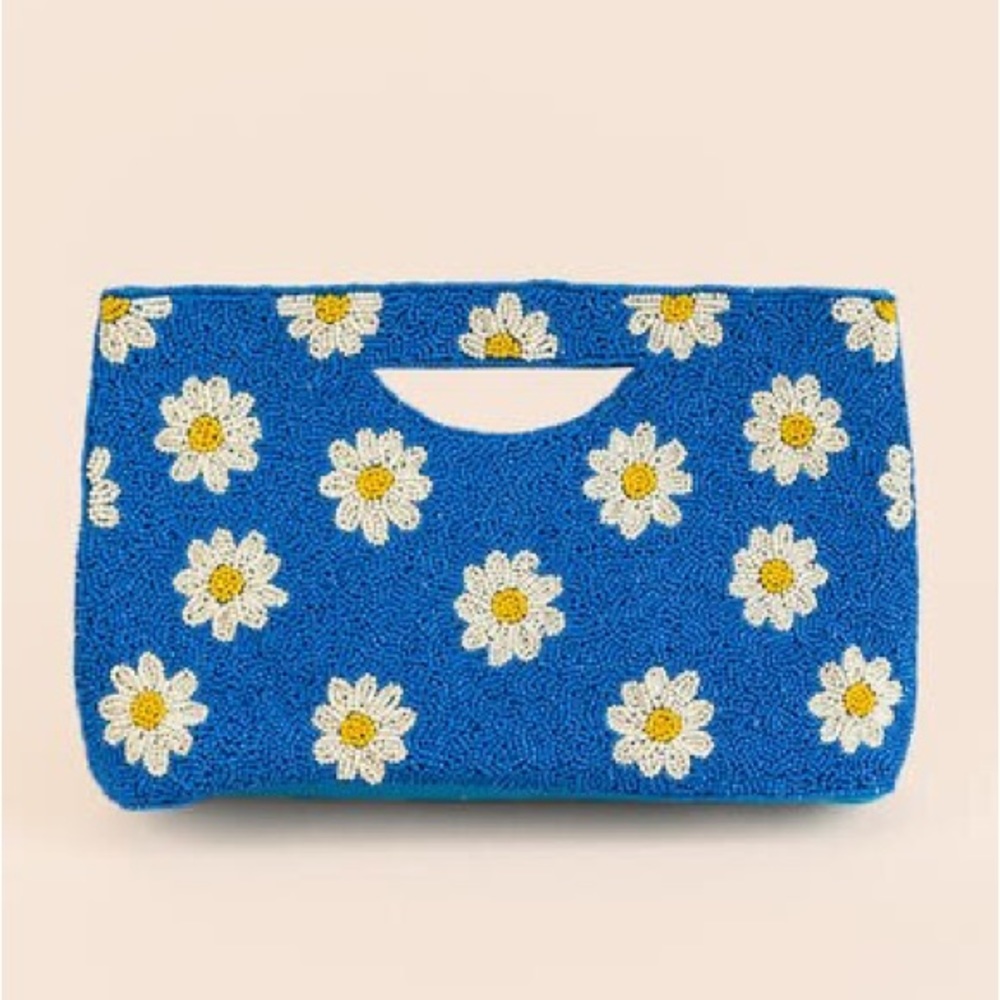 Francesca‘s Camille beaded clutch